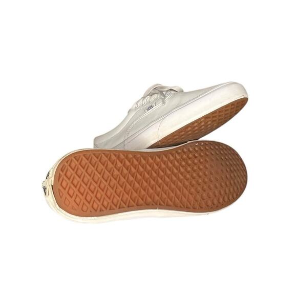 Mens Vans Old Skool Low Leather Skate Sneakers Size 12 White BIN36 - Picture 5 of 6